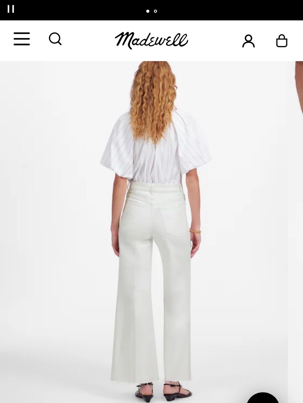 Madewell Flare Wide-Leg Jeans - Picture 3 of 10